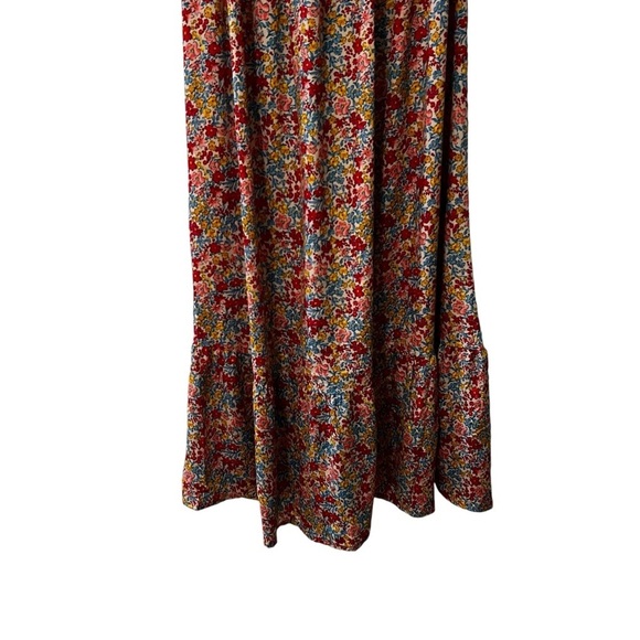 Gold & Silver Paris Ditzy Floral  Flutter Sleeves Smocked Waist Coquette 12 - Picture 8 of 15